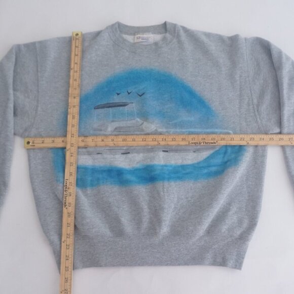 Vintage '90S Munsingwear Lifestyle Ocean Yacht Boat Crewneck Sweater XL - Picture 3 of 10